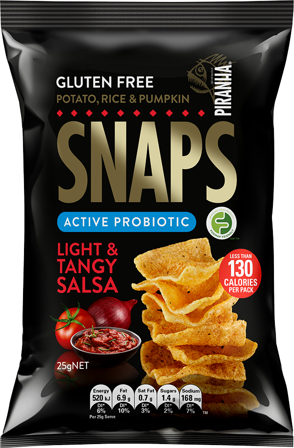 Potato, Rice & Pumpkin SNAPS Light & Tangy Salsa 25g PIRANHA